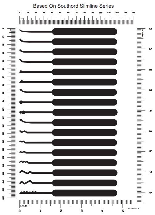 Отмычка расческа чертеж