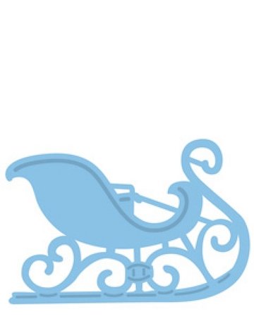 Сани трафарет