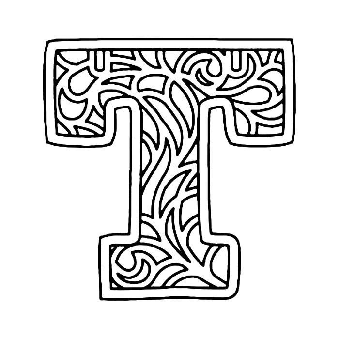 Красивые резные буквы