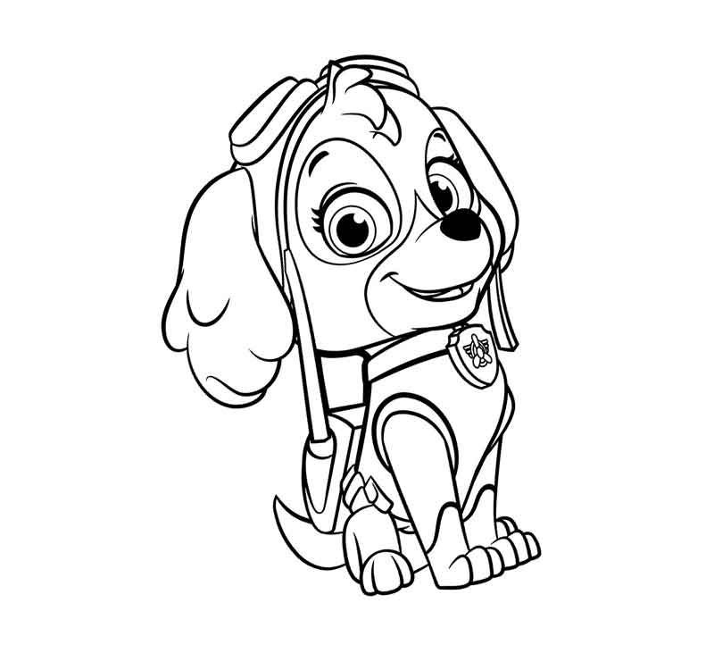 Раскраски мега щенки Щенячий патруль