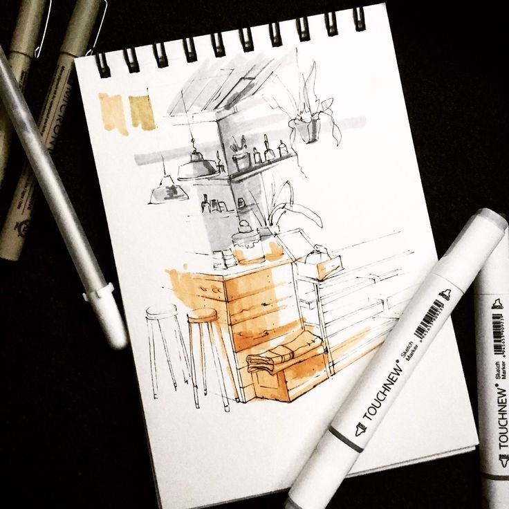 Раскраски для маркеров для скетчинга