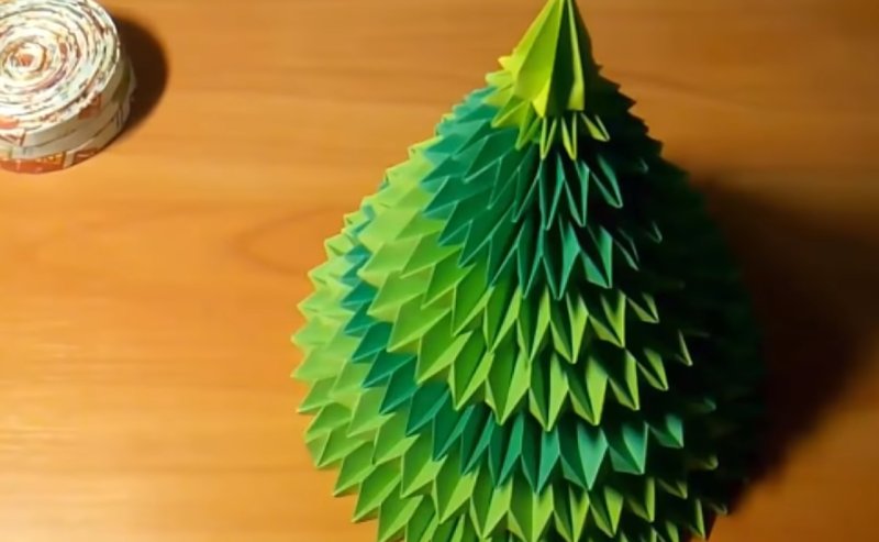 Елка оригами