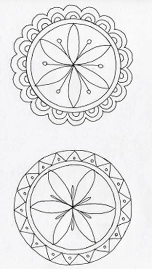 Орнамент ПИЖЕМСКОЙ росписи