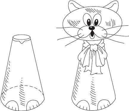 Игрушки из конусов и цилиндров