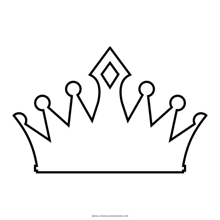 Корона трафарет