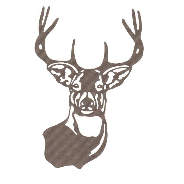 Олень контур