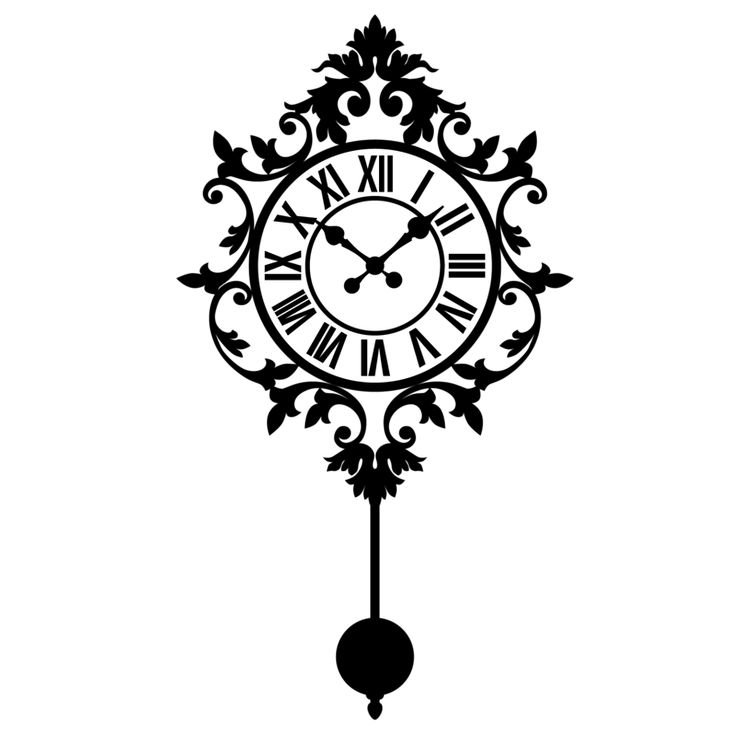 Трафарет часы