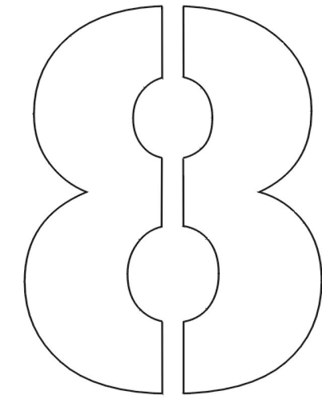 Цифры трафарет для вырезания