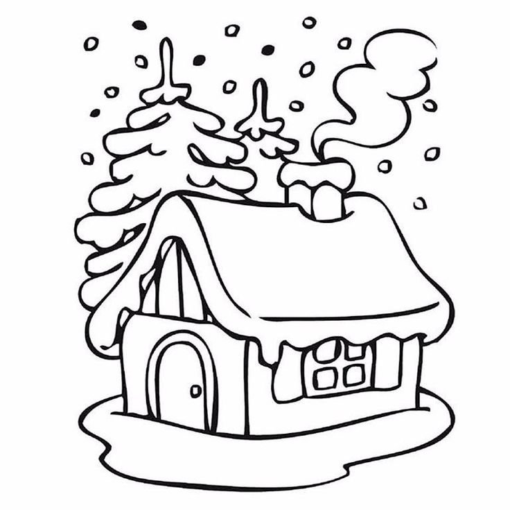 Зимние раскраски для детей