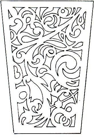 Ажурные узоры для вырезания