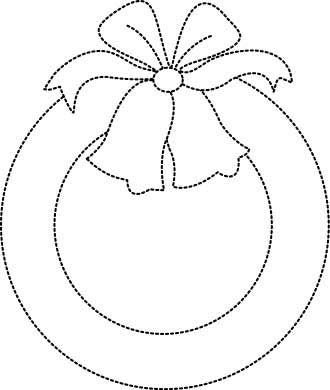 Новогодние шары трафарет