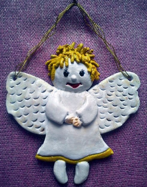 Ангелочки из соленого теста