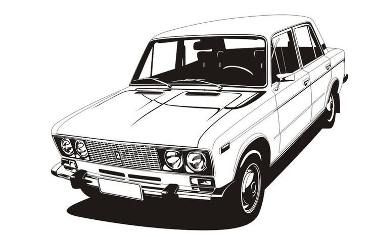 Раскраска ВАЗ 2106