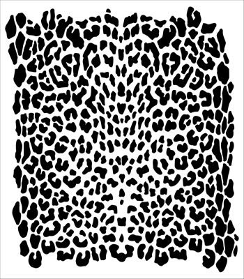 Леопардовый принт трафарет