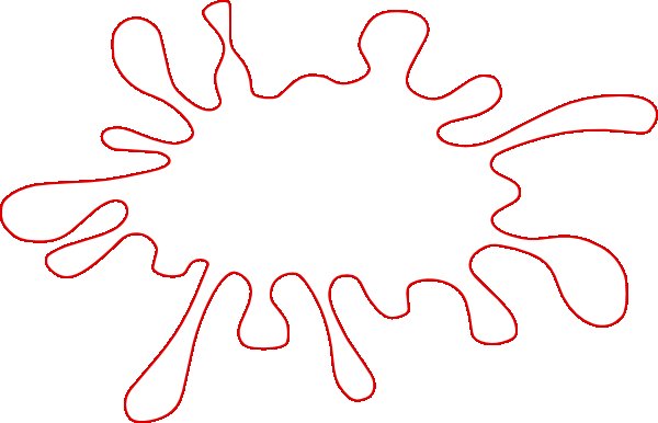 Клякса контур