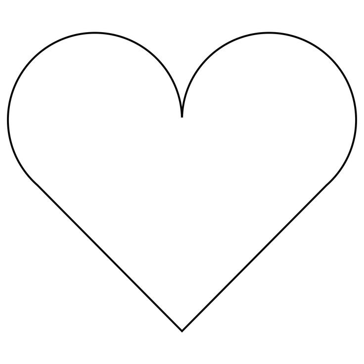 Трафарет маленького сердечка