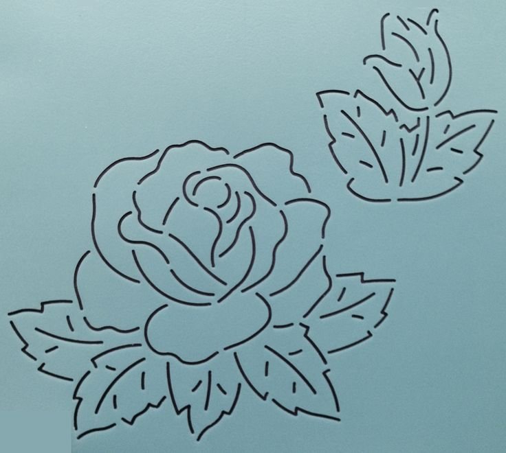 Трафарет «розочки»