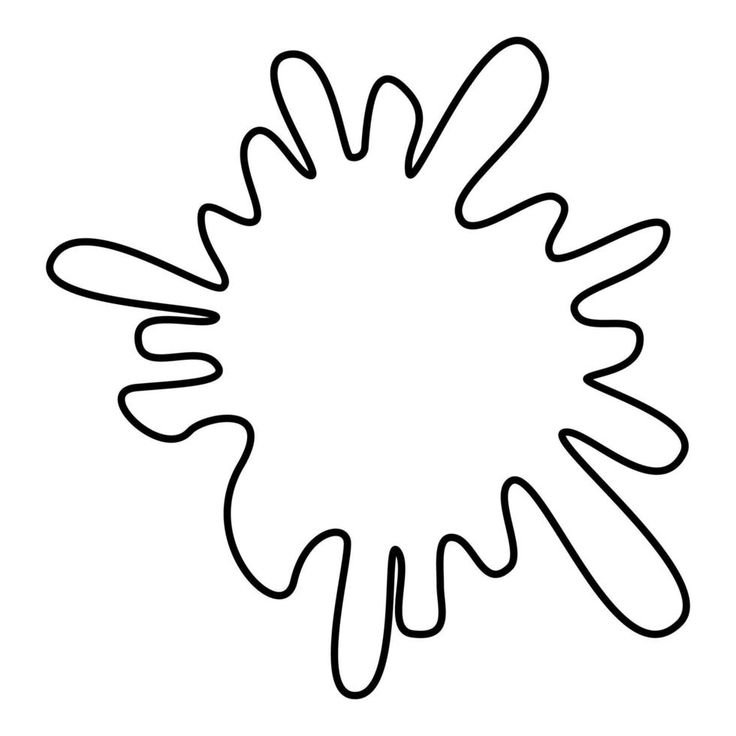 Трафарет Кляксы