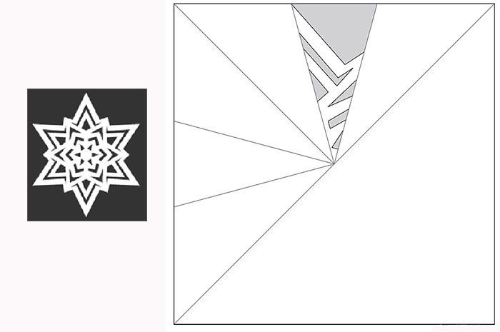 Снежинки печать шаблон для вырезания