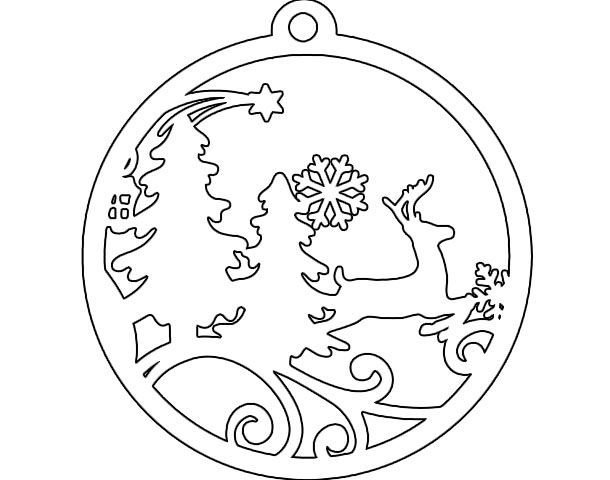 Трафарет "новогодний"