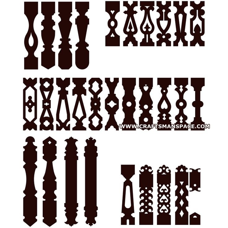 Прорезная резьба орнаменты балясин