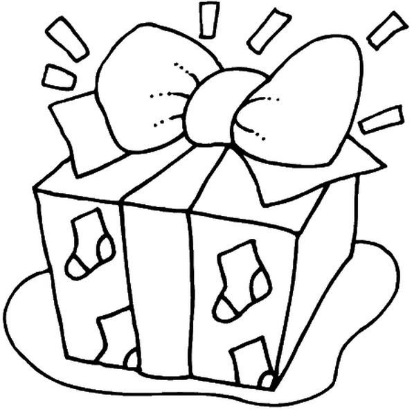 Мешок с подарками раскраска