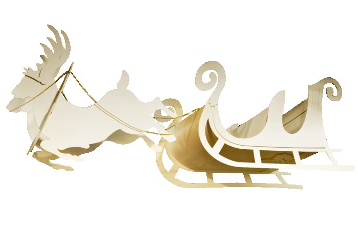 Сани с оленями