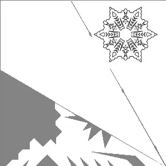 Трафарет «снежинки»