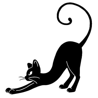 Силуэт грациозной кошки