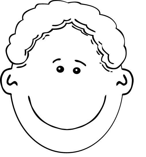 Раскраска детские лица