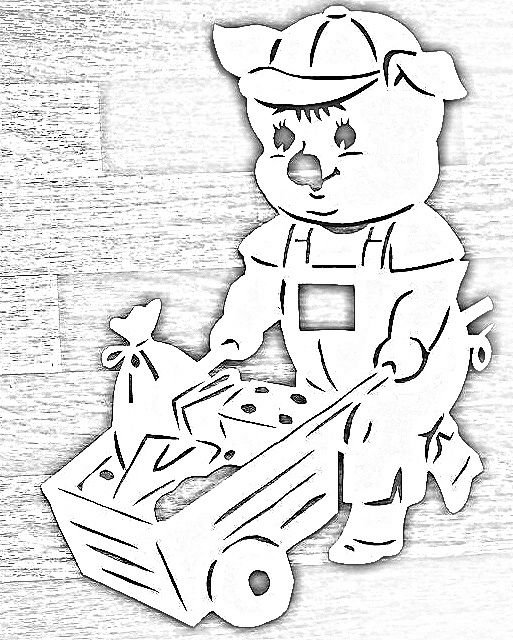 Вытынанки на окна Простоквашино