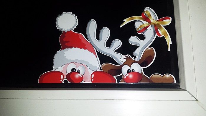 Новогодняя роспись окон