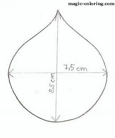 Трафарет лепестков