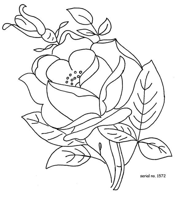 Цветы для вышивания гладью