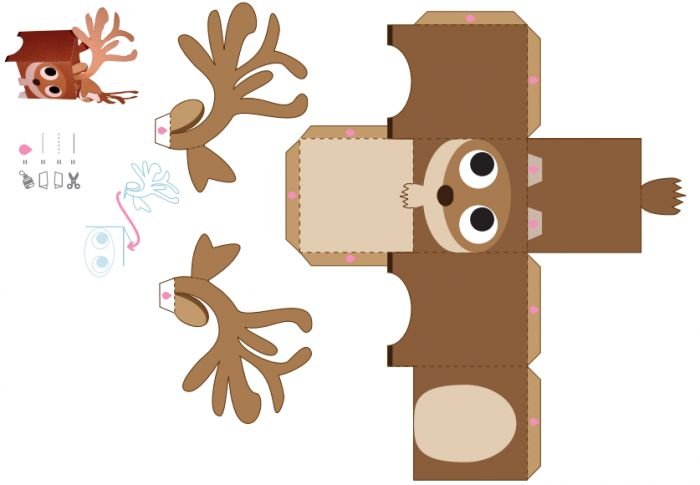 Развертки для склеивания для детей