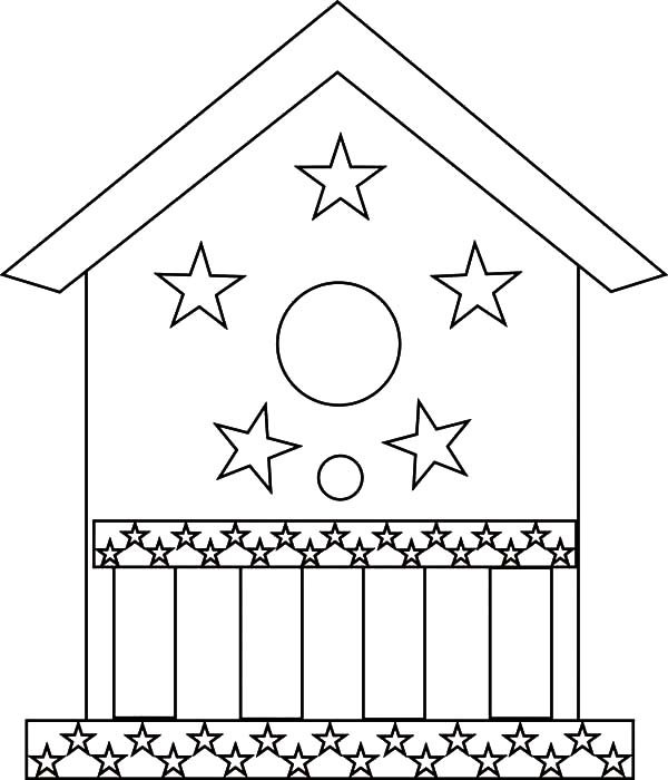 Скворечник раскраска