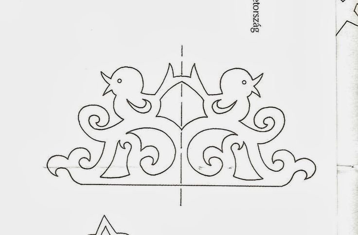 Симметричные трафареты для вырезания