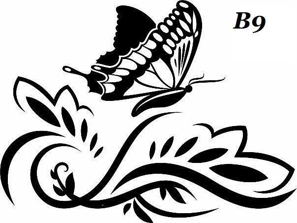 Трафареты бабочки
