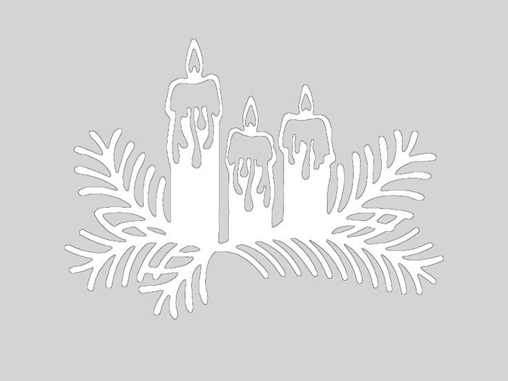 Трафареты на окна новогодние