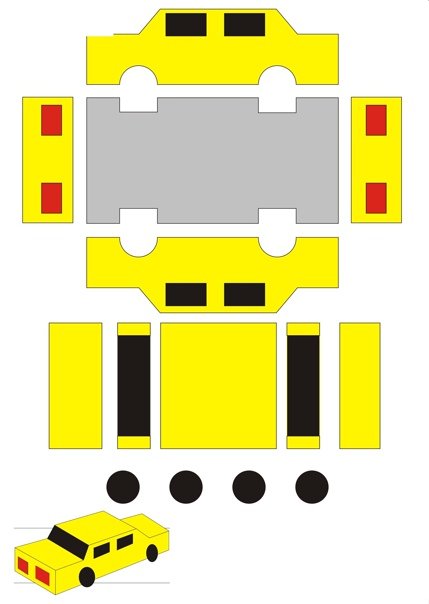 Трафареты для 3д ручки машина