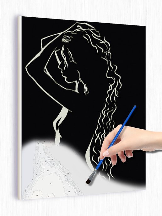 Красивый женский силуэт