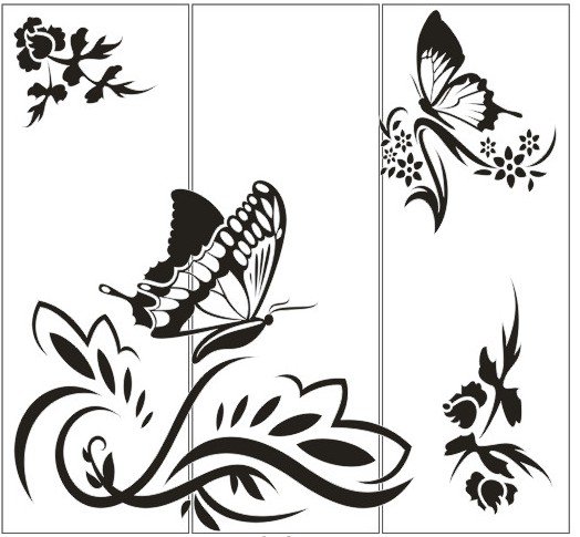 Трафареты для декора дверей