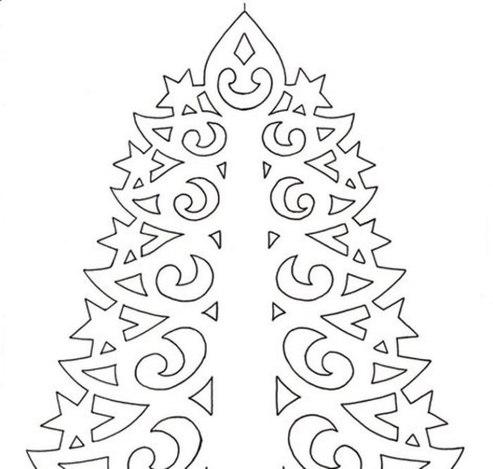 Елочка для вырезания