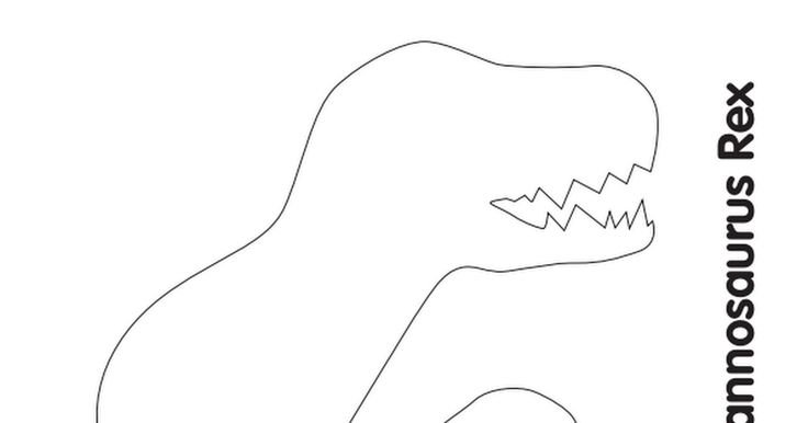 Аппликация Динозаврик шаблон