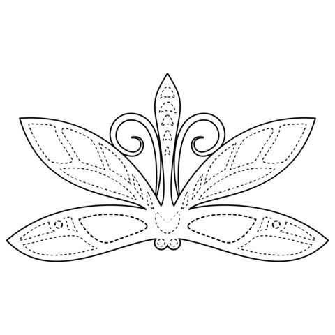 Маска Стрекозы на голову