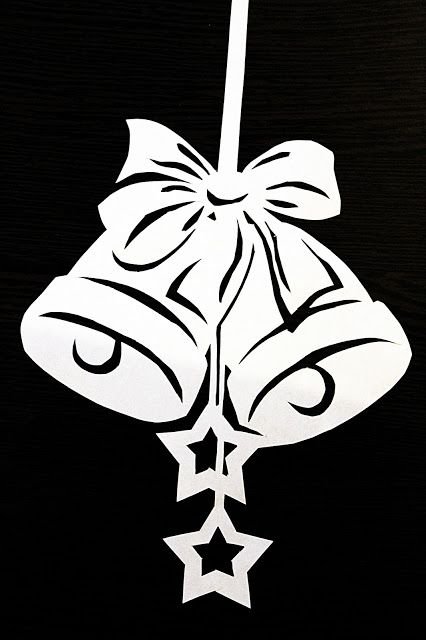 Новогодние украшения на окна из бумаги