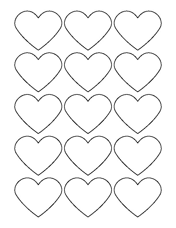 Трафарет маленького сердечка