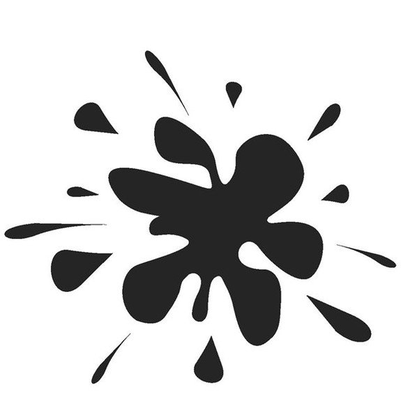 Трафарет Кляксы