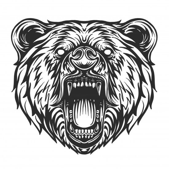 медведь оскал