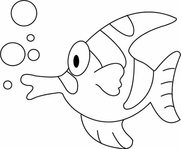 Трафарет "рыбки"